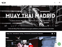 Tablet Screenshot of muaythaimadrid.com